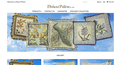 Desktop Screenshot of deluxepillows.com