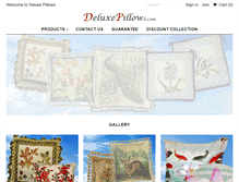 Tablet Screenshot of deluxepillows.com